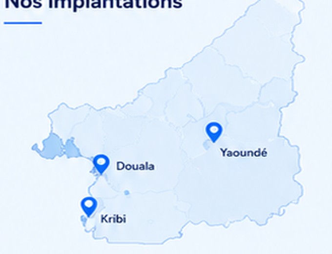 Implantations SIPROMATRA au Cameroun